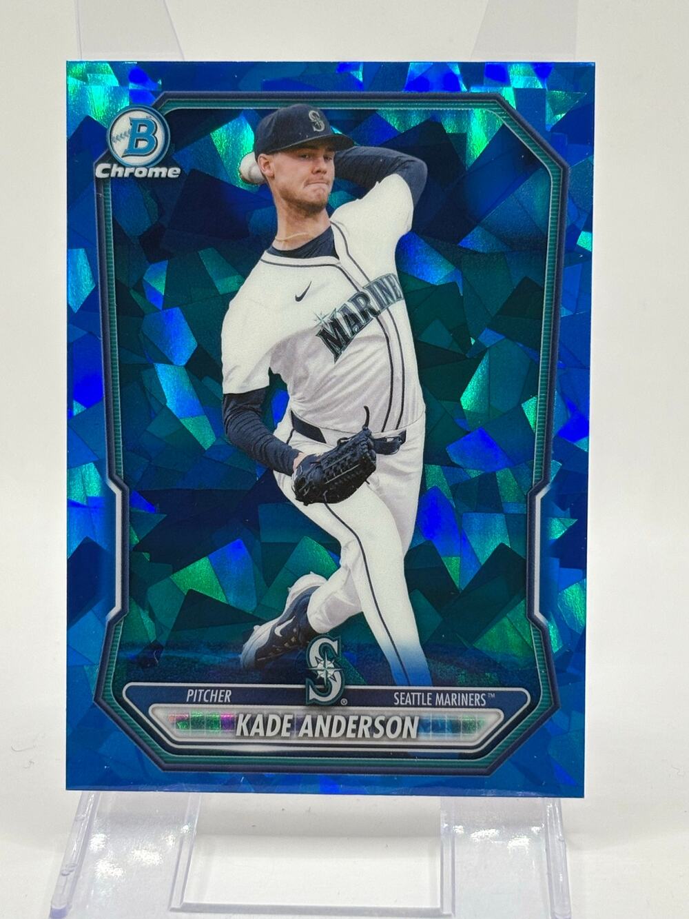 2026 Bowman Sapphire Edition Kade Anderson Chrome Prospect Refractor Mariners